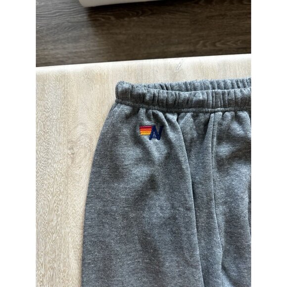 Aviator Nation 5 STRIPE SWEATPANTS - HEATHER GREY Size XS - Picture 4 of 12